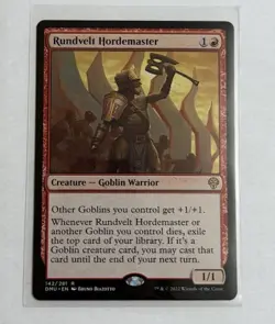 Rundvelt Hordemaster Dominaria United Regular Mtg Rare Red Shipping Refund - Image 1
