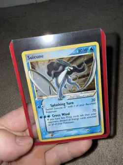 Pokemon Suicune Gold Star EX Unseen Forces Ultra Rare Holo #115 - Image 3