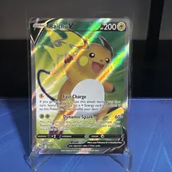Raichu V 158/172 Brilliant Stars Full Art Holo Ultra Rare 2022 Pokemon Card - Image 1