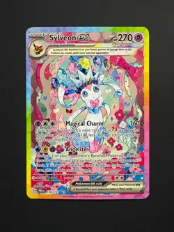 Sylveon ex 156/131 Pokemon Prismatic Evolutions Special Illustration Rare NM - Image 1