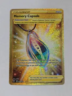 Memory Capsule (Secret) 202/185 Swsh04: Vivid Voltage Holo Pokemon TCG NM - Image 1