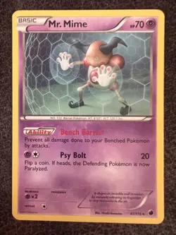 Mr. Mime 47/116 Rare Non-Holo Pokemon Card NM - Image 1