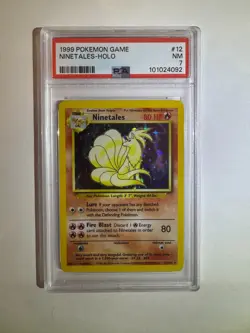 Ninetales 012/102 Base Set Holo Rare (1999) Pokemon TCG PSA Grade 7 - Image 1