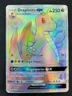 Pokemon Dragonite GX SM156 Sun & Moon Black Star Promo - Image 1
