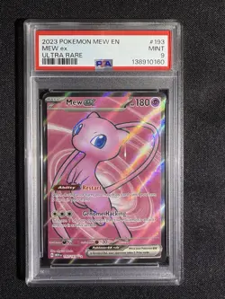 Pokemon PSA 9 - Mew ex 193/165 Scarlet & Violet 151 Holo (English) - Image 1