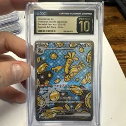 🪙🪙 CGC 10 Pristine Gholdengo ex 220/187 SAR Terastal Fest Ex sv8a Pokemon Card - Image 1
