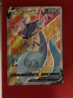 Pokemon TCG Dragapult V Ultra Rare Holo 183/192 Rebel Clash Full Art - Image 1