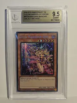 Yu-Gi-Oh! BGS 9.5 Dark Magician Girl Prismatic Secret Rare: MP24-EN053 - Image 1