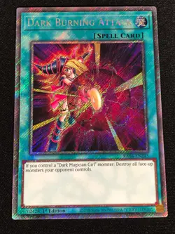 Yugioh Dark Burning Attack RA04-EN245 1st Platinum Secret (NM) - Image 1