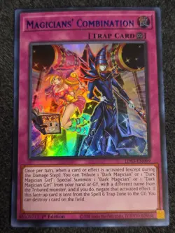 Yugioh! Magicians' Combination LDS3-EN099 Blue Ultra Rare 1st Edition NM - Image 1