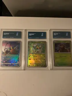 x3 graded cards pokemon - Image 1