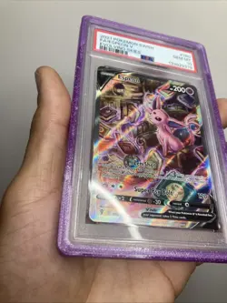 PSA SLAB Graded Guard Holder Case 3D Print For Pokemon And Tcg Cards PURPLE - Image 3