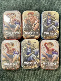 ONE PIECE CARD GAME - TIN PACK ART SET VOL. 2 (TS-02, OP13) x 6 READY TO SHIP - Image 1