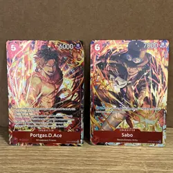 ONE PIECE TCG | ACE & SABO IB-05 Promo Cards | Illustration Box OP13 PRBO2 - Image 1