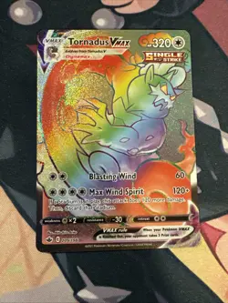 Pokemon TCG Tornadus VMAX - SWSH Chilling Reign 209/198 - Secret Rainbow NM - Image 1