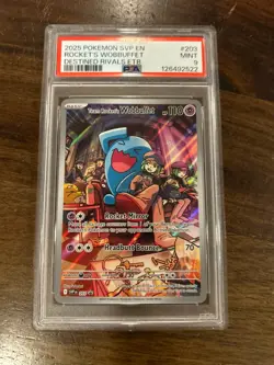 Team Rocket's Wobbuffet 203 Sv: Scarlet & Violet Promo Cards Holo - PSA 9 - Image 1