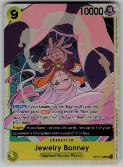 Jewelry Bonney OP13-108 SR Carrying On His Will One Piece TCG - Image 1