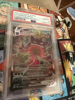 2021 POKEMON SWORD & SHIELD FUSION STRIKE SECRET FULL ART/GENGAR VMAX PSA 10 - Image 2