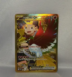 2025 Pokemon TCG Ethan's Ho-Oh ex 239/182 Gold Hyper Rare Destined Rivals NM+/M - Image 3