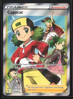Copycat (Full Art) 200/203 SWSH07: Evolving Skies Ultra Rare Pokemon Card - Image 1