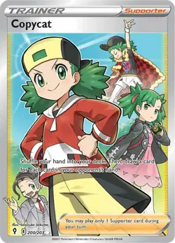 1x Copycat - 200/203 - Full Art Ultra Rare NM-Mint Pokemon SWSH07 - Evolving Ski - Image 1
