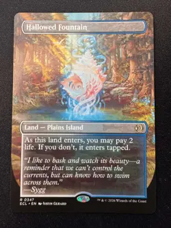 Hallowed Fountain (Borderless) - MTG Lorwyn Eclipsed Regular - NM/M - Image 1