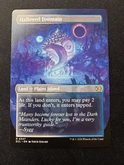 Hallowed Fountain (Borderless) - MTG Lorwyn Eclipsed Regular - NM/M - Image 2