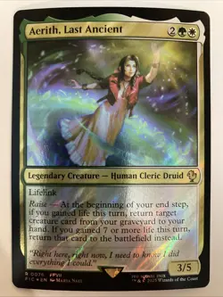 MTG Aerith, Last Ancient (Surge Foil) Commander: Final Fantasy 0076 FFVII FF7 NM - Image 1