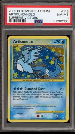 ARTICUNO 2009 Pokemon #148/147 PSA 8 NM-MINT Supreme Victors HOLO RARE - Image 1