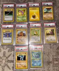 PSA 1st Edition Base Shadowless Pokemon Cards 3rd Lot of 10 - Image 1