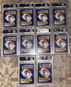 PSA 1st Edition Base Shadowless Pokemon Cards 3rd Lot of 10 - Image 2