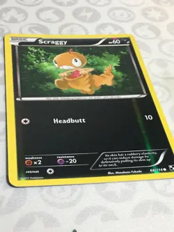 D1417 POKEMON TCG BLACK WHITE SCRAGGY 68 MP REVERSE HOLO C - Image 2