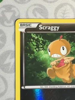 D1417 POKEMON TCG BLACK WHITE SCRAGGY 68 MP REVERSE HOLO C - Image 3
