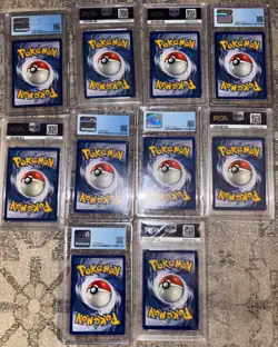 PSA 1st Edition Base Shadowless Pokemon Cards 2nd Lot of 10 - Image 2