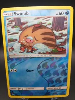 SWINUB 19/111 Reverse Holo - Sun & Moon Crimson Invasion - Pokemon TCG - LP - Image 1