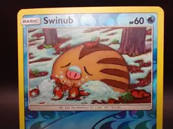 SWINUB 19/111 Reverse Holo - Sun & Moon Crimson Invasion - Pokemon TCG - LP - Image 2