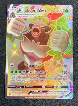 Rillaboom VMAX SV106/SV122 Shining Fates Shiny Vault Holo Rare Pokemon Card NM - Image 1