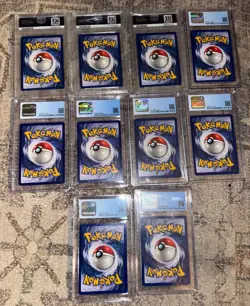 PSA 1st Edition Base Shadowless Pokemon Cards Lot of 10 - Image 2