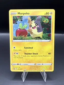 Pokemon TCG Morpeko SWSH Black Star Promo SWSH031 Cosmos Holo Promo NM - Image 1