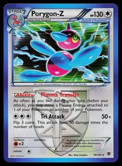 Pokemon Card - Porygon-Z Plasma Blast 74/101 Holo Rare - Image 1