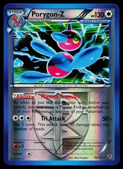 Pokemon Card - Porygon-Z Plasma Blast 74/101 Holo Rare Reverse Holo - Image 1