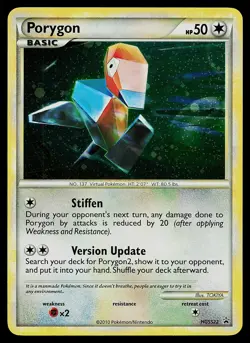 Pokemon Card - Porygon HGSS Promo HGSS22 Holo - Image 1