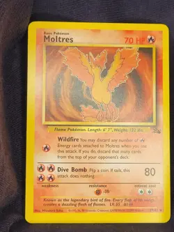 Lot of 2 Pokemon Vintage Unlimited Non-holo Rare Moltres 27/62 Fossil 1999 NM-LP - Image 1