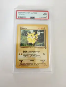 1999 Pokemon Jungle Pikachu 60/64 PSA 9 - FREE SHIP - Image 1