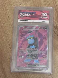 2024 Pokemon Shrouded Fable Munkidori ex Secret Rare #083/064 ACE Gem Mint 10 - Image 1