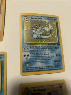 Pokemon Vintage Holo Lot - Gyarados, Vaporeon, Moltres, Machamp - WOTC - Played - Image 4