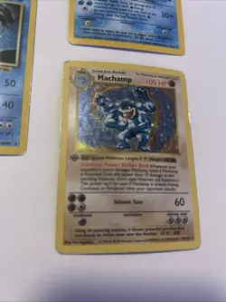 Pokemon Vintage Holo Lot - Gyarados, Vaporeon, Moltres, Machamp - WOTC - Played - Image 5