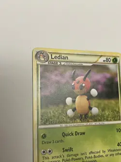 Ledian - 25/123 - Rare NM Heart Gold Soul Silver Pokemon ZRG TCG 2010 - Image 2