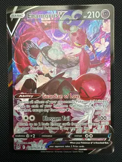 Pokemon Enamorus V TG18/TG30 Lost Origin Full Art Holo Ultra Rare - Image 1