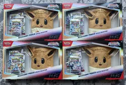 Lot of 4 Pokemon Prismatic Evolutions Accessory Pouch Special Collection *NEW* - Image 1